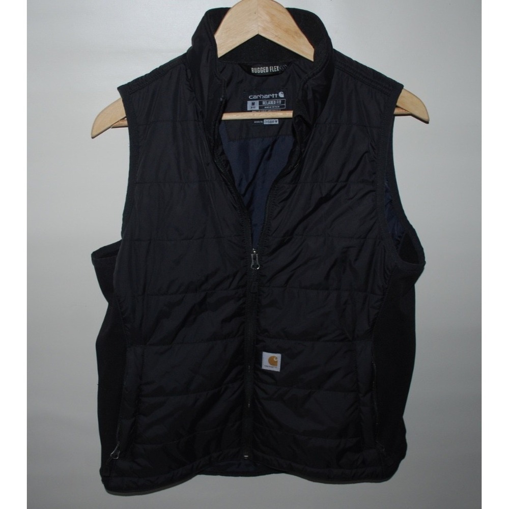 Carhartt Rugged Flex Quilted Vest Women's M Black Full Zip – Used